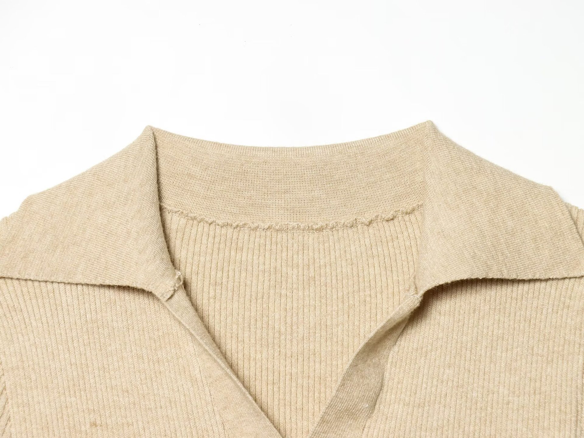 Style Knit Short Sleeve Polo Shirt for Women undefined