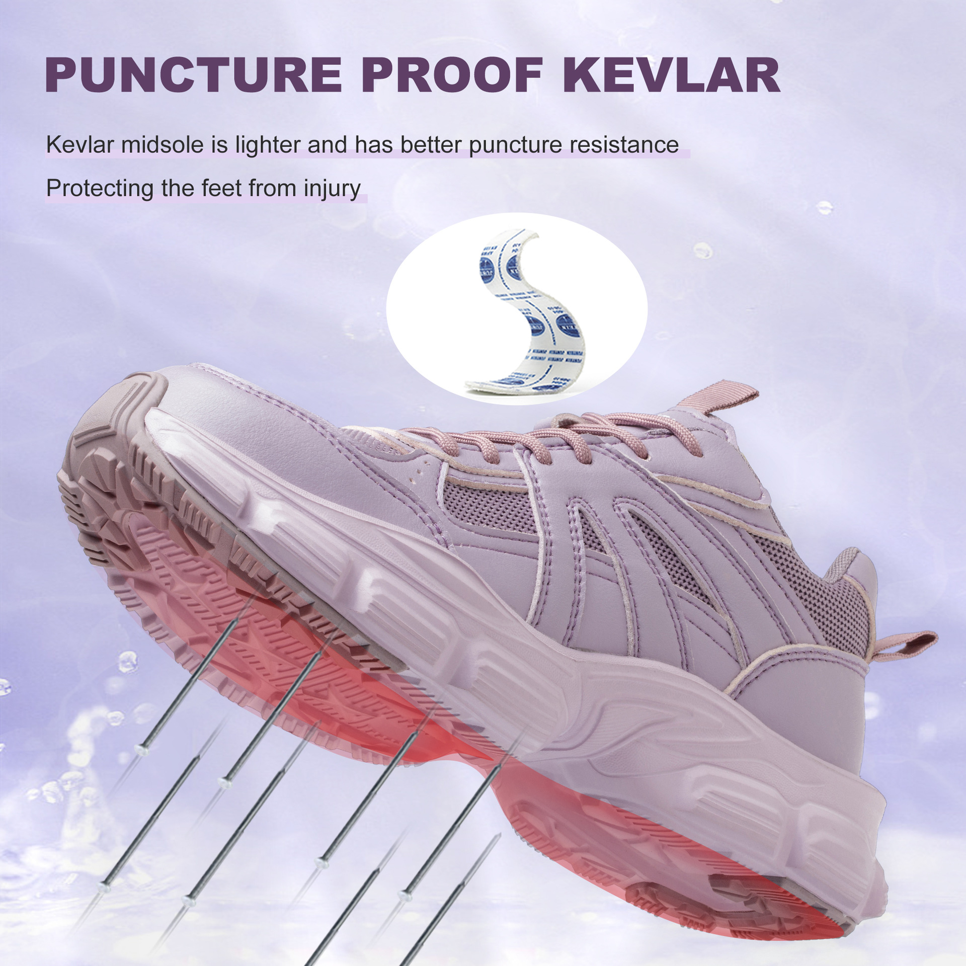 Safety Shoes for Women with Steel Toe Cap All-Season Protective Work Shoes image 11