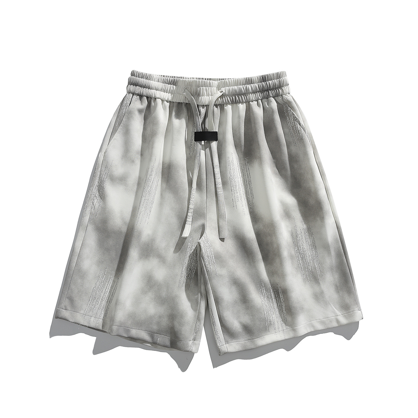 Dyed Distressed Shorts for Men, Loose Fit Casual Five-Point Pants