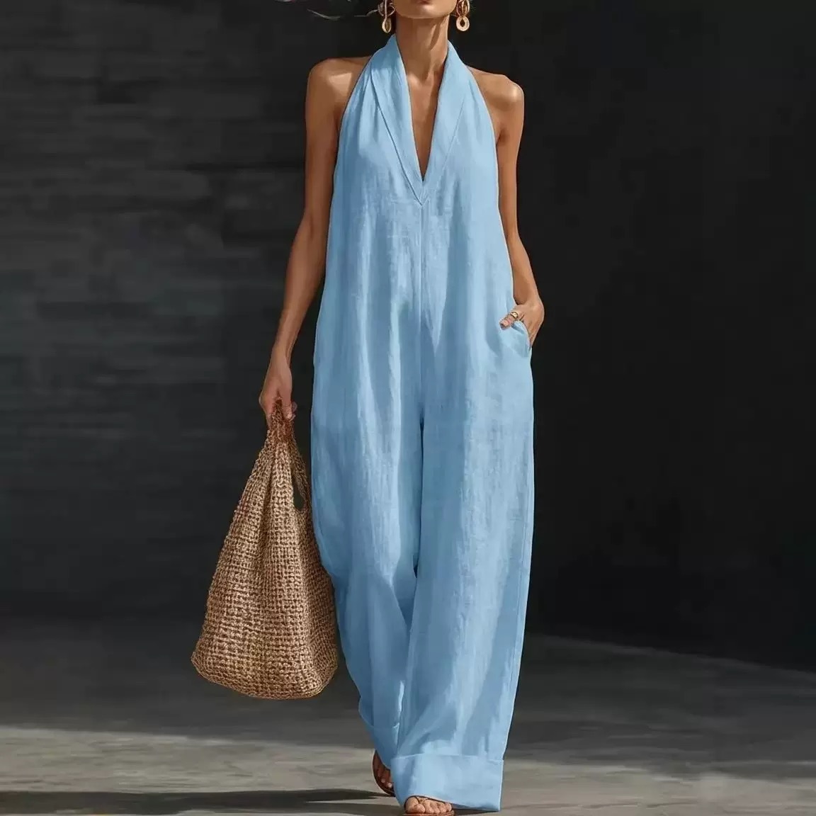 Vestido de verano burdeos comodidad