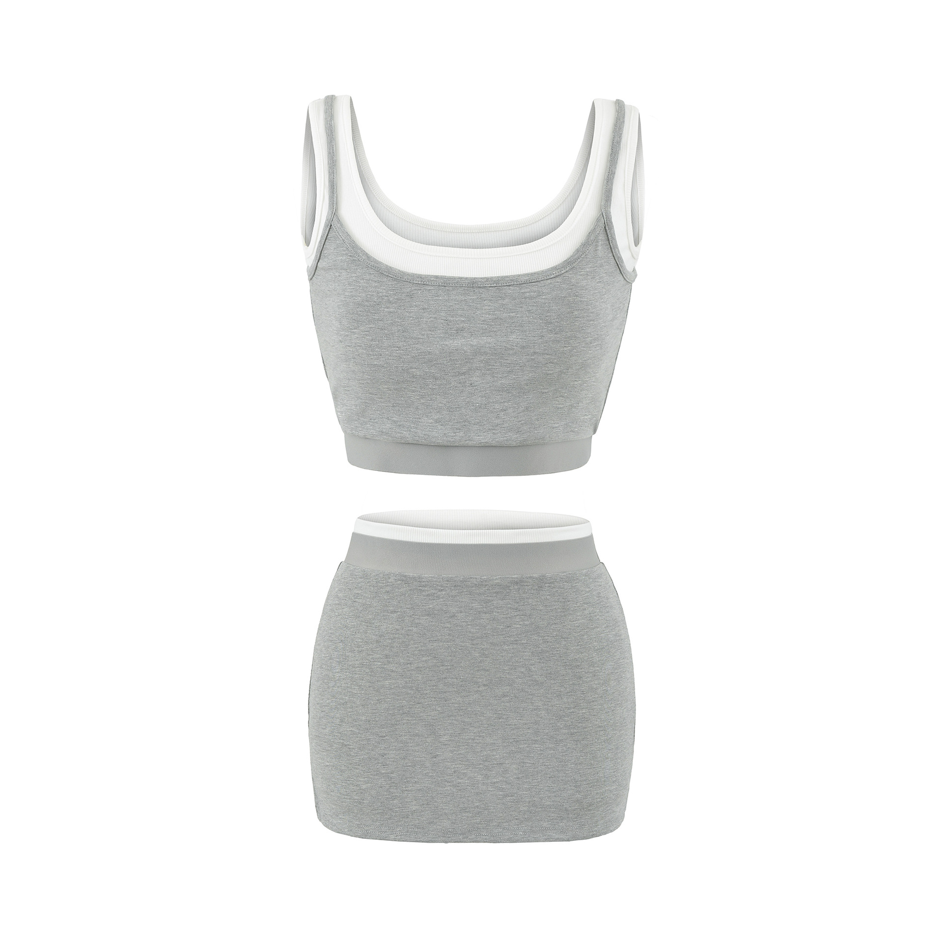Two piece waist slimming vest set