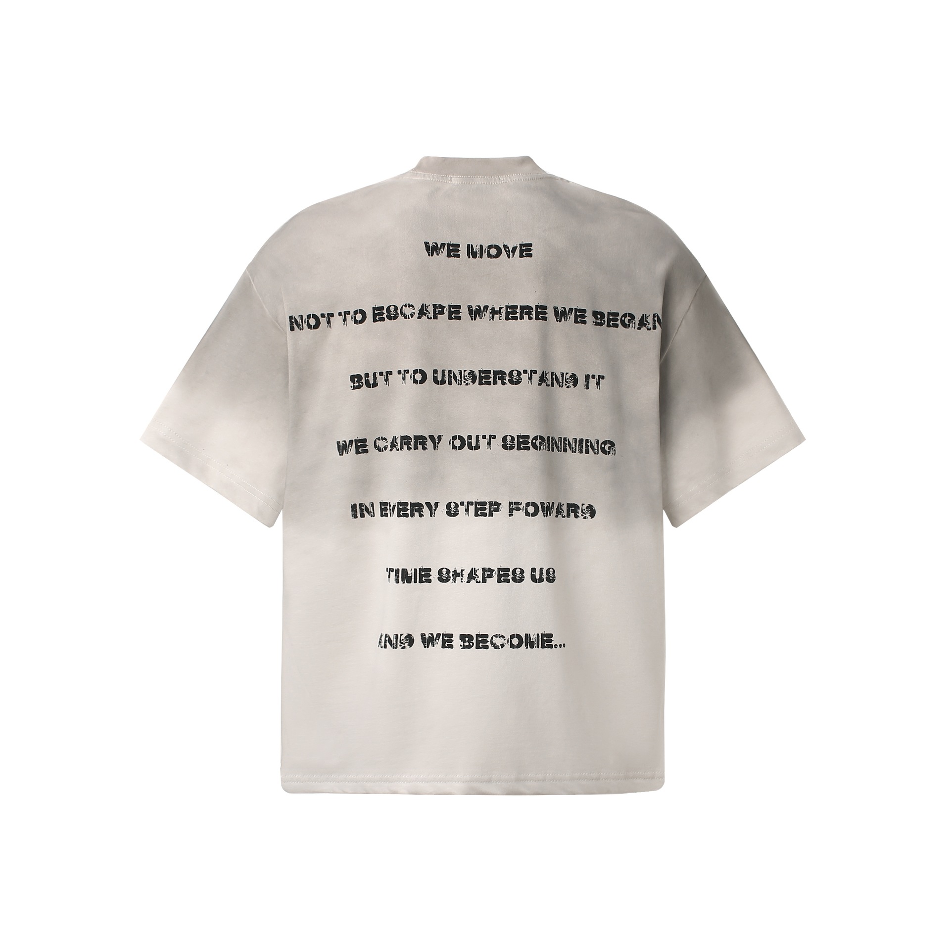 Vintage gradient English short sleeved shirt