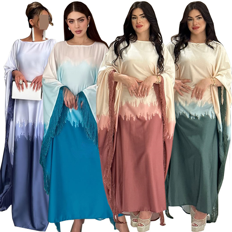 Fringe print maxi dress - Vilmere