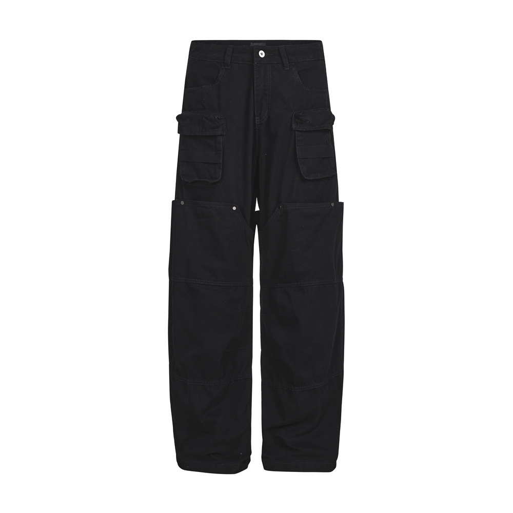 Multi pocket functional work pants