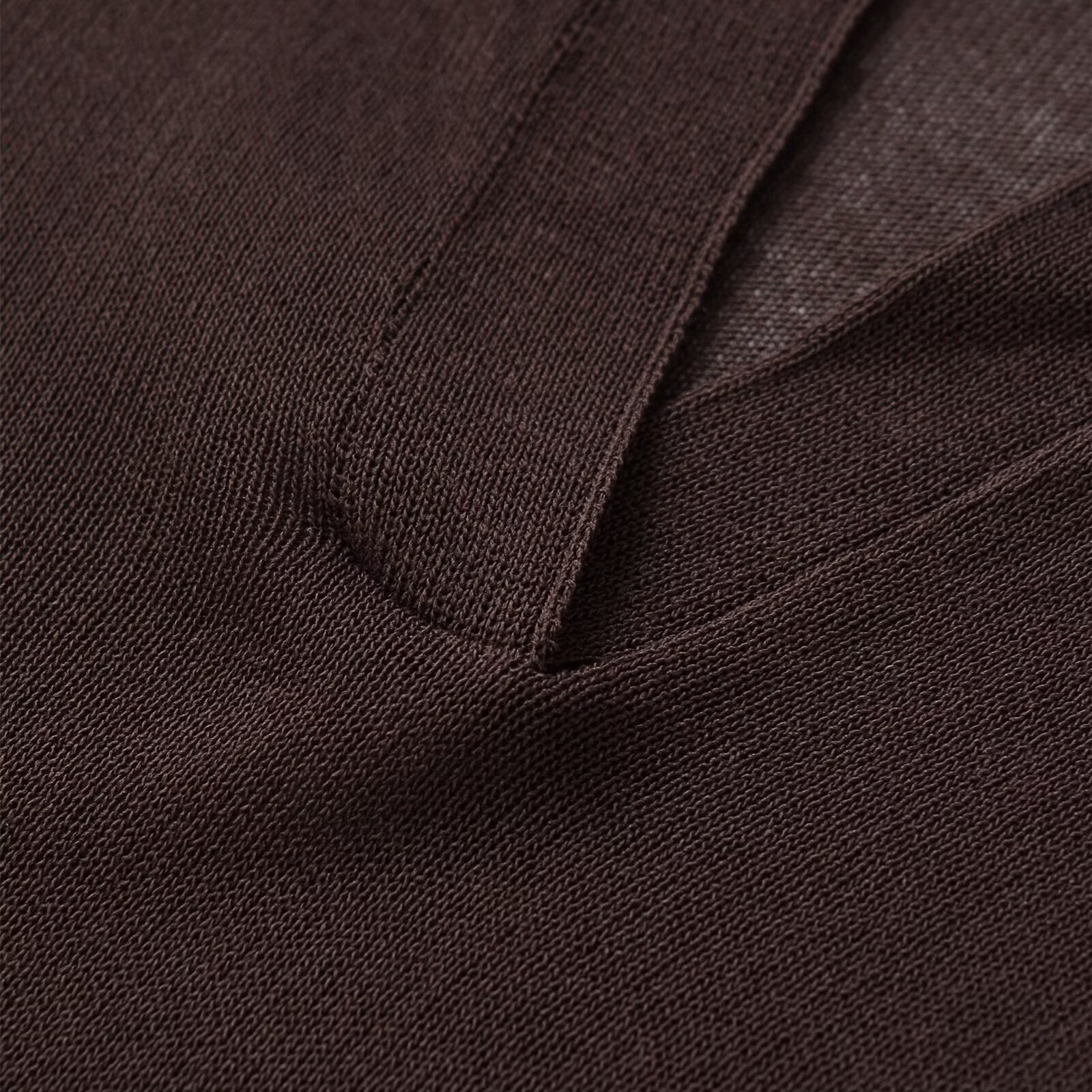 Long sleeved pleated decorative polo knit shirt undefined