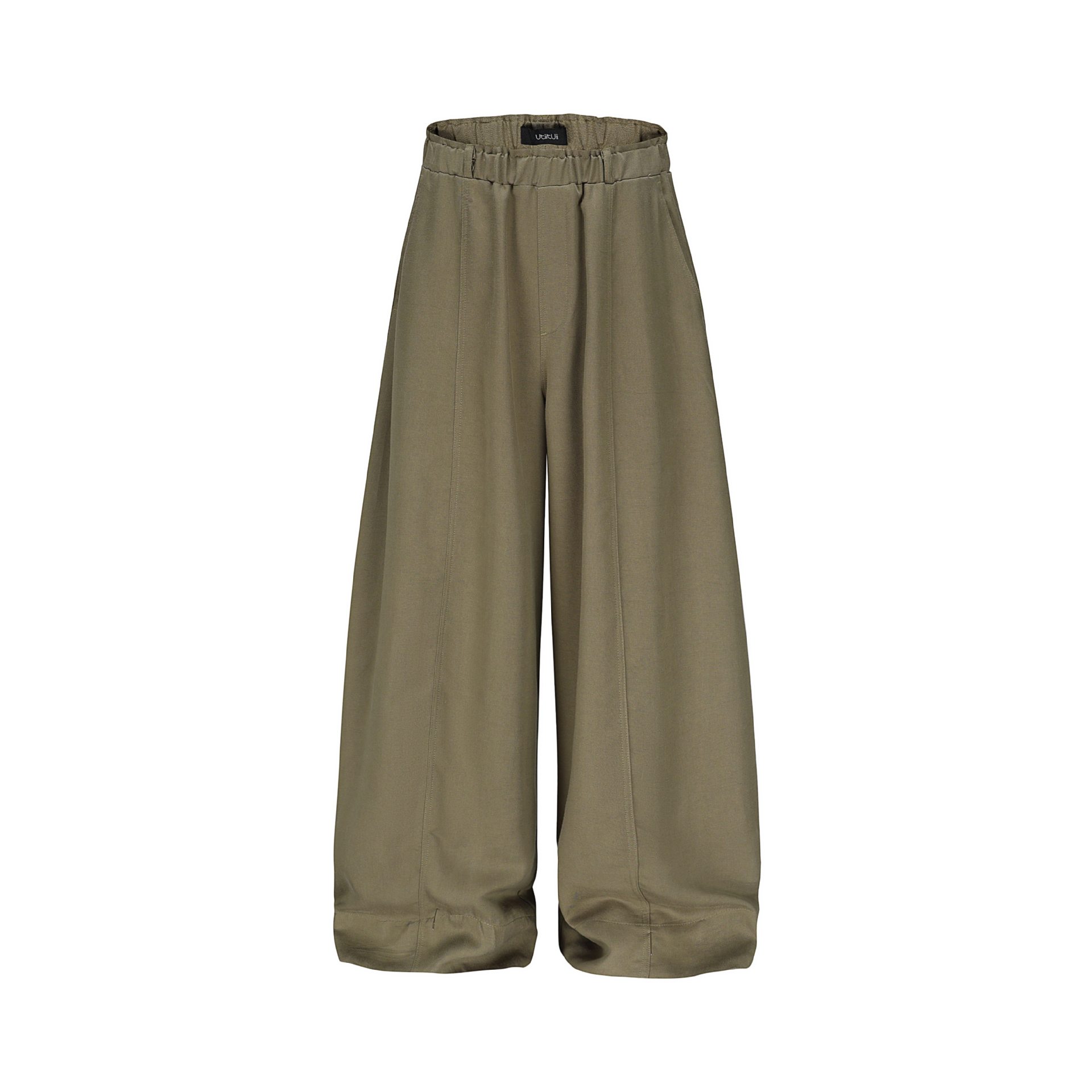 Relaxed Drape Wide-Leg Floor-Length Pants Loose Lazy Straight-Leg Casual Trousers
