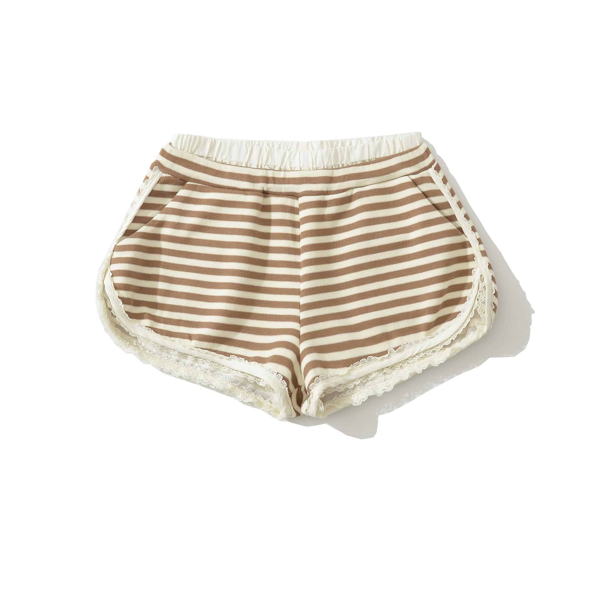 Straight Leg Shorts for Women, Loose Fit Mid-Low Rise, Three-Quarter Length
