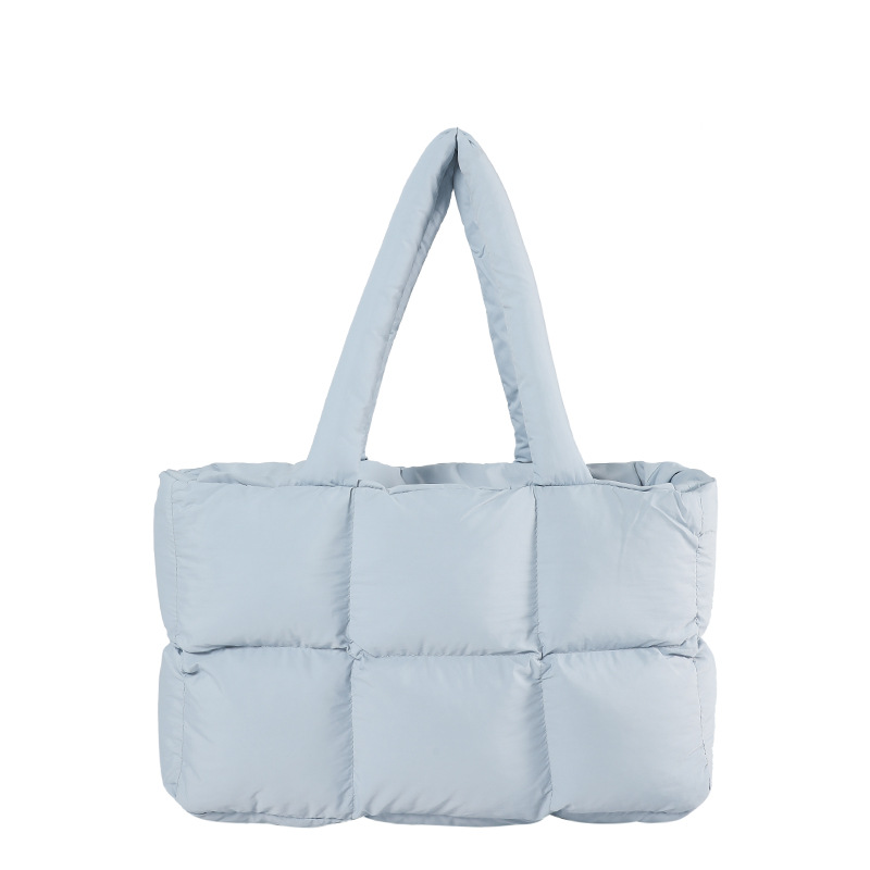 Quilted Single-Shoulder Bag Down Jacket Bag Large Capacity