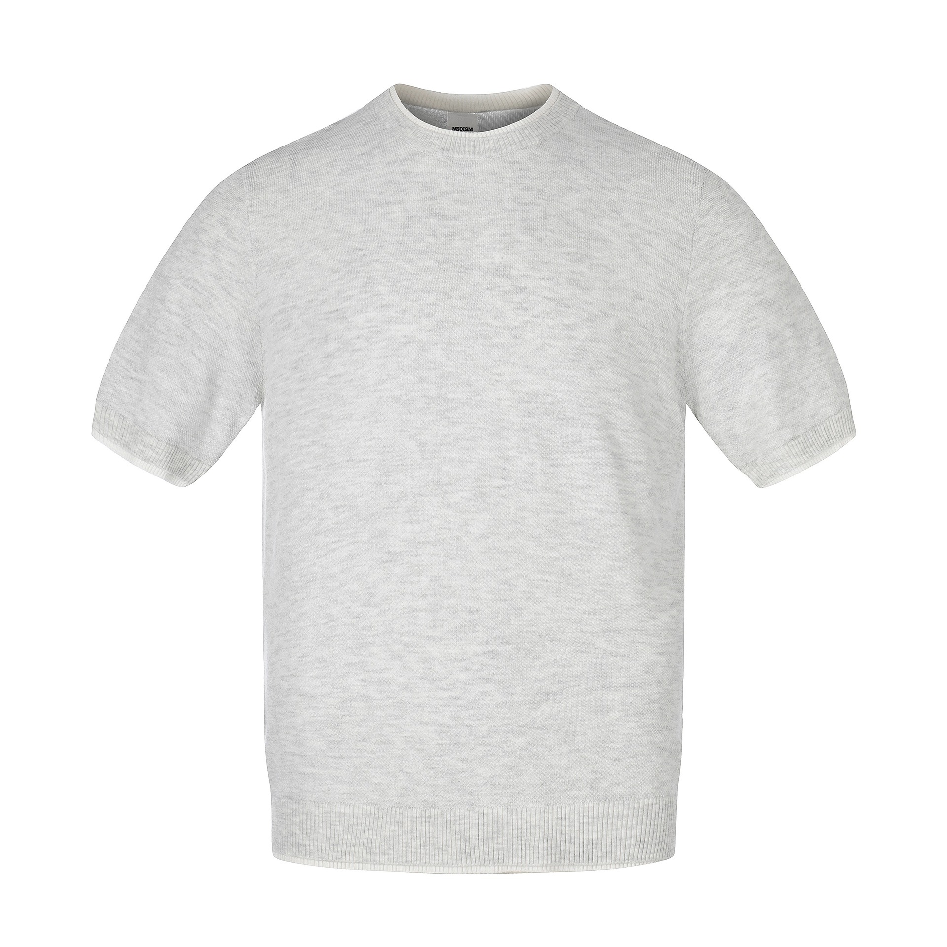 Sleeve Length Neckline Patchwork Short Sleeve Round Neck Casual Knit T-Shirt