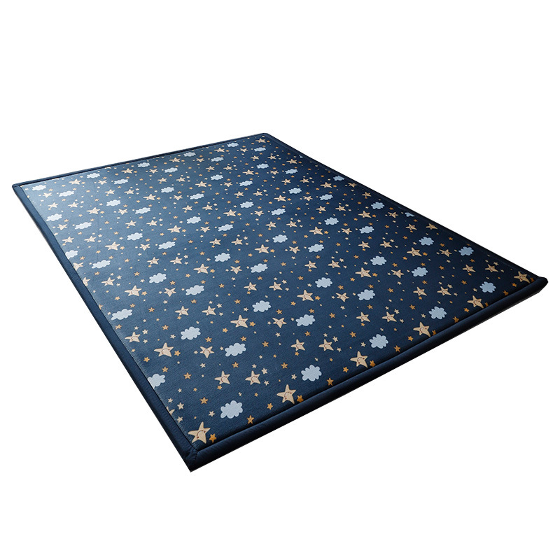 Thick Children's Coral Fleece Rug Tatami Mat for Bedroom and Living Room, Baby Crawling Mat, Window