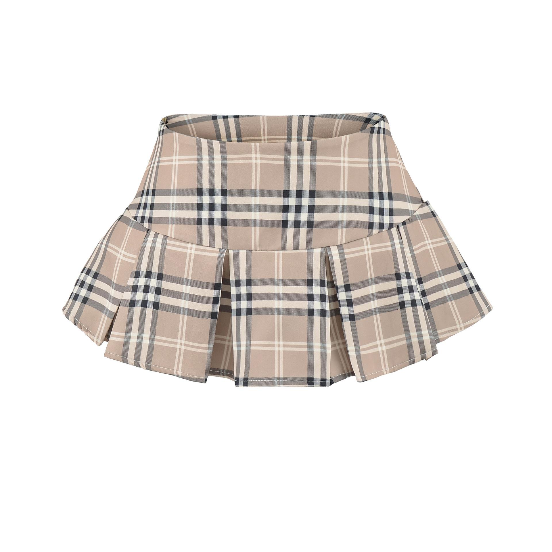 Pleated slim fit skirt