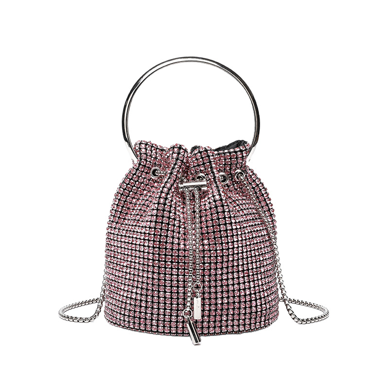 Diamond bucket bag for women