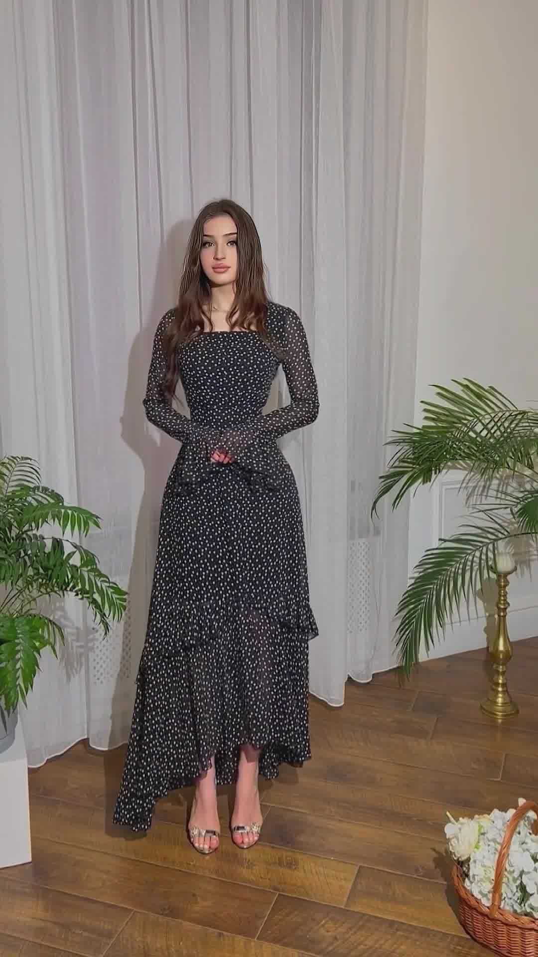 Spring chiffon maxi dress size comparison