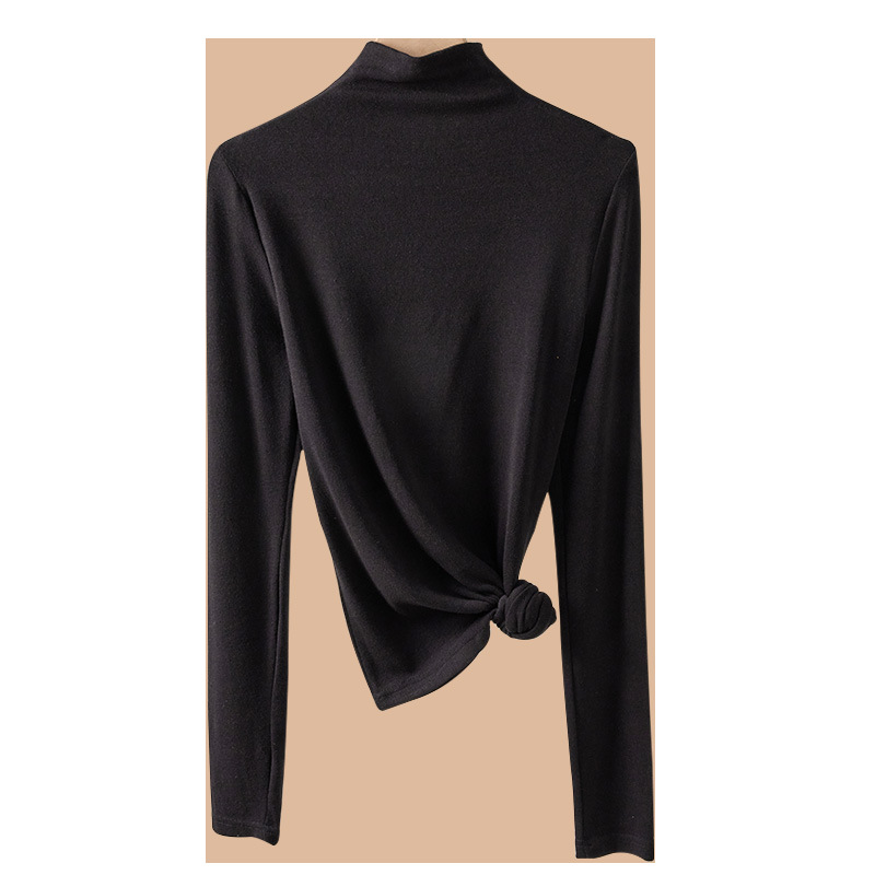 High neck long sleeved slim fit top