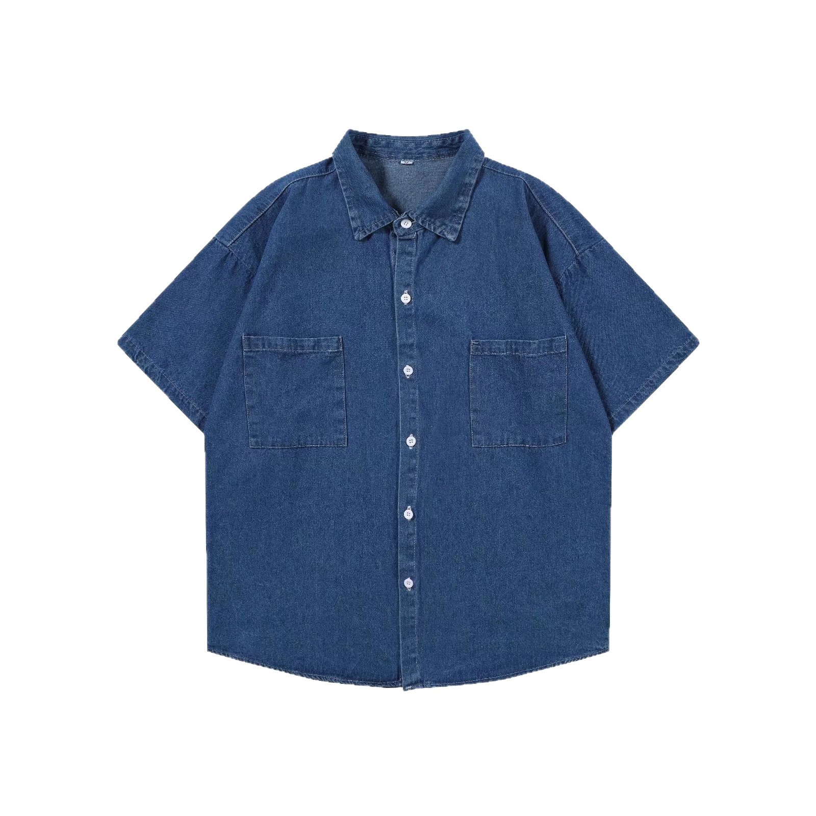 Casual Loose Fit Denim Shirt for Men