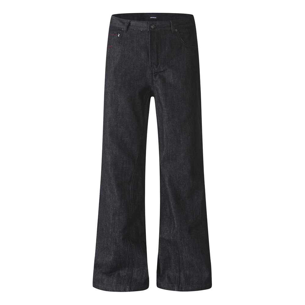 Original color denim micro flared pants
