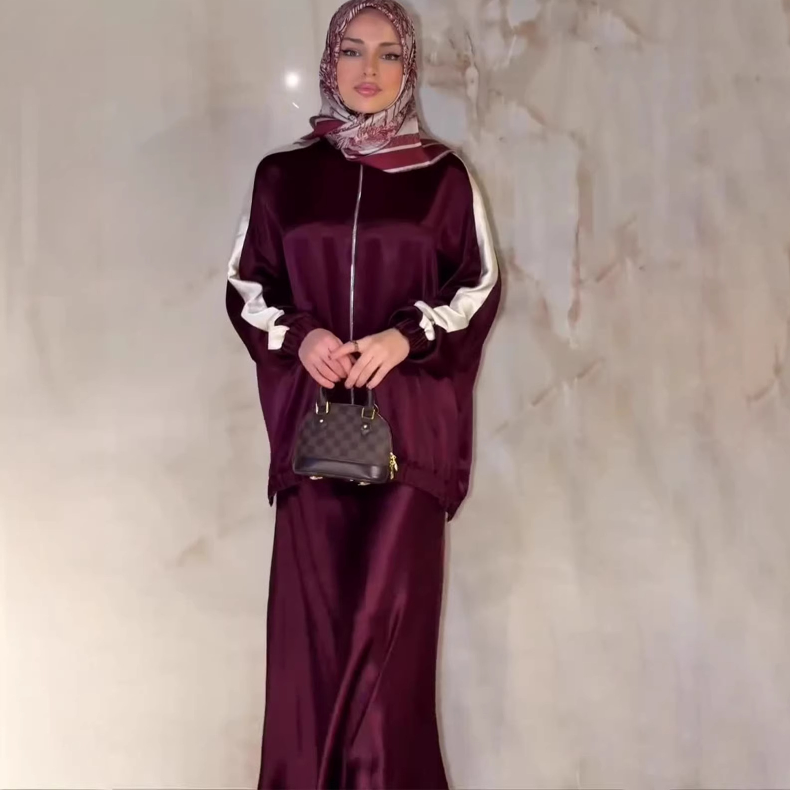 Casual Fashion Loose Long Sleeve Long Dress Set for Women Spring Elegant New Design Soft and
