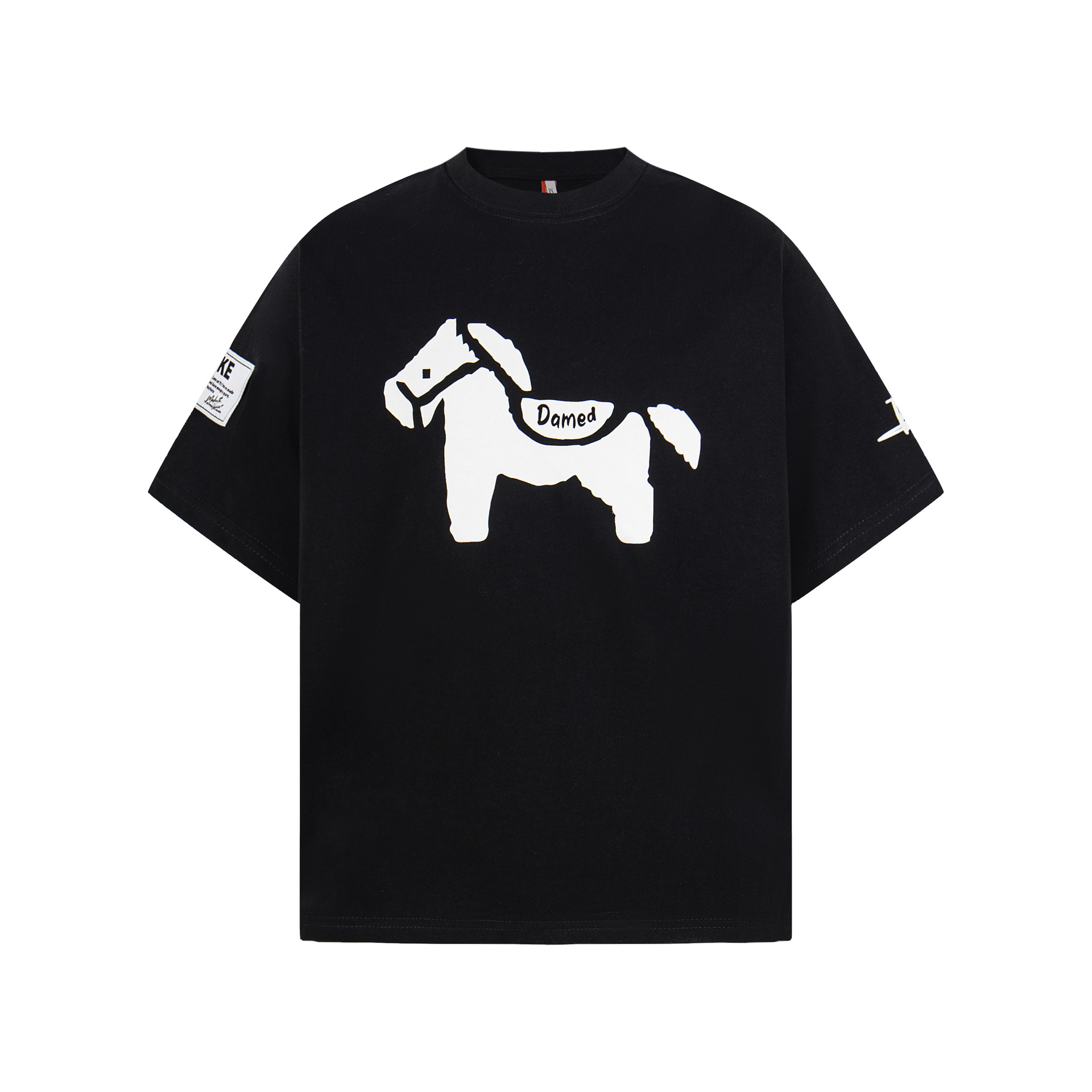 Ma hot stamping pure cotton short sleeved T-shirt