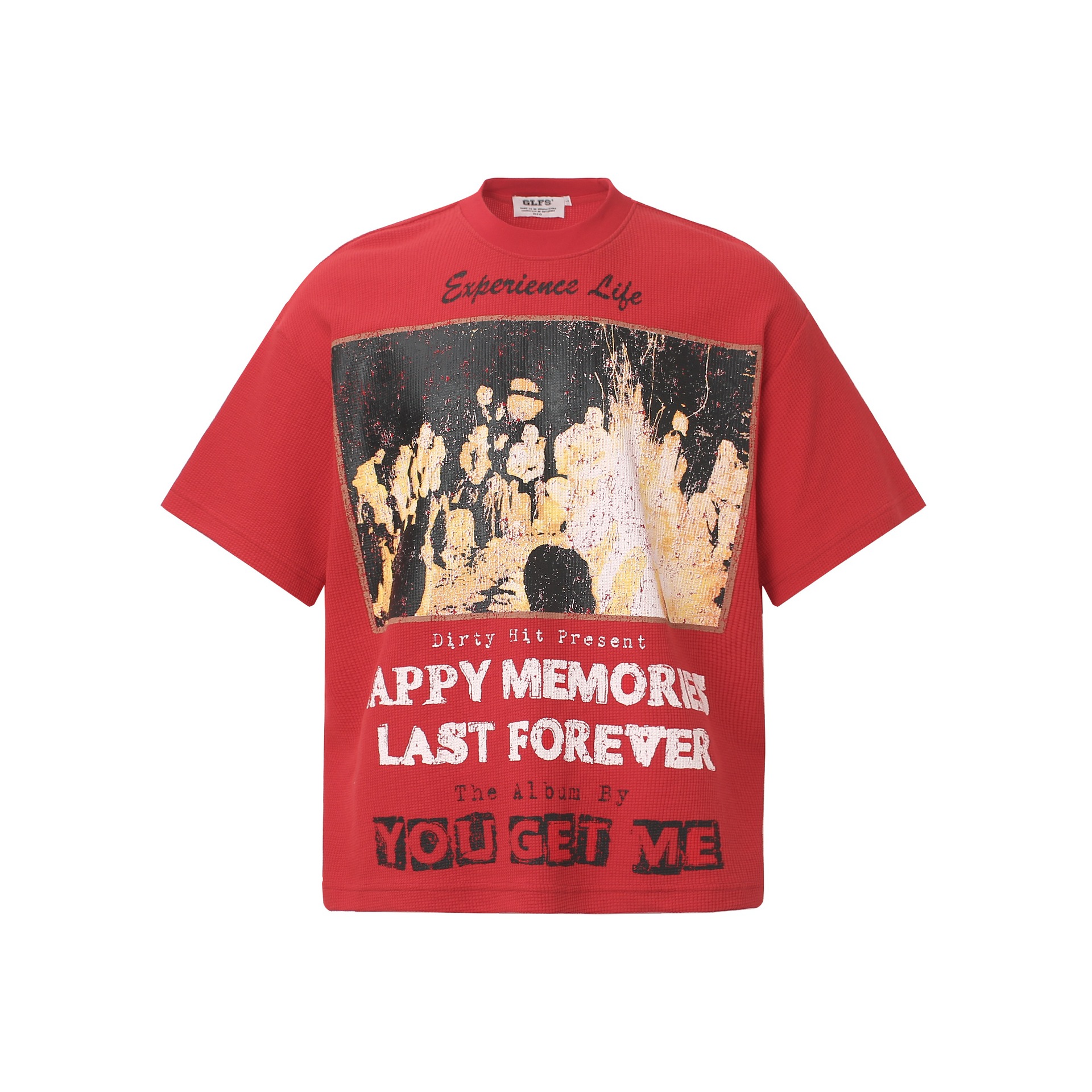 Make old collage printed short sleeves