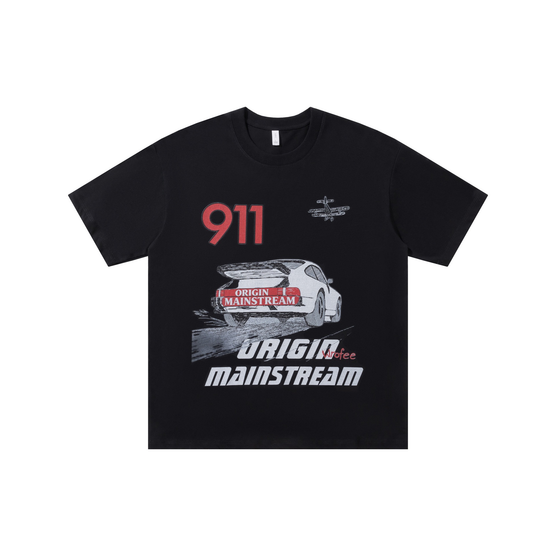 911 sports car printed short sleeved shirt