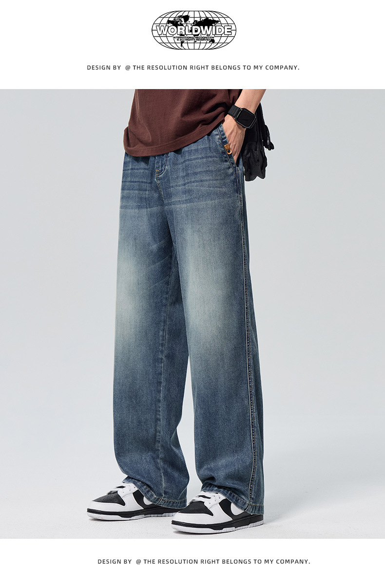 Pantalones de lino para hombre azul