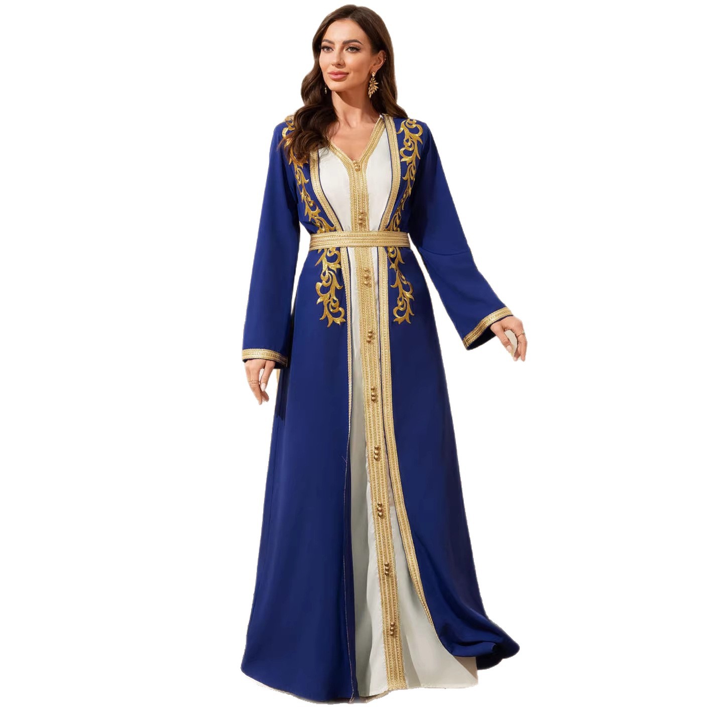 Two piece set with belt dress