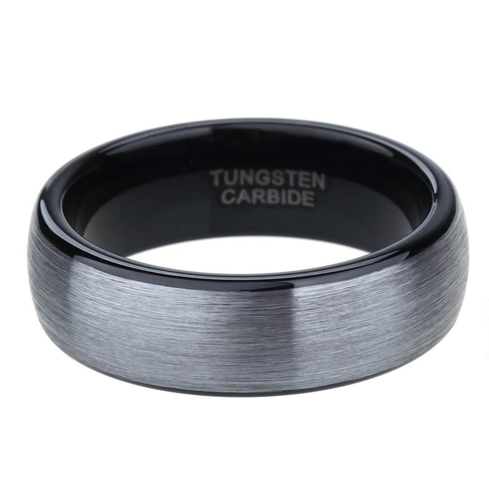 Domed Matte Brushed Silver bla