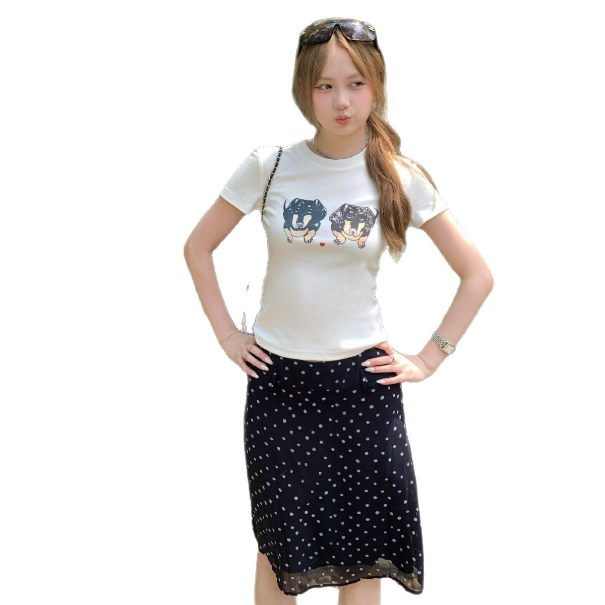 Design Unique Print Regular Shoulder Short Sleeve T-Shirt