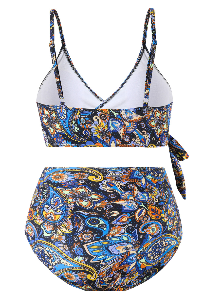 Backless Floral Bikini Set for Women image 6