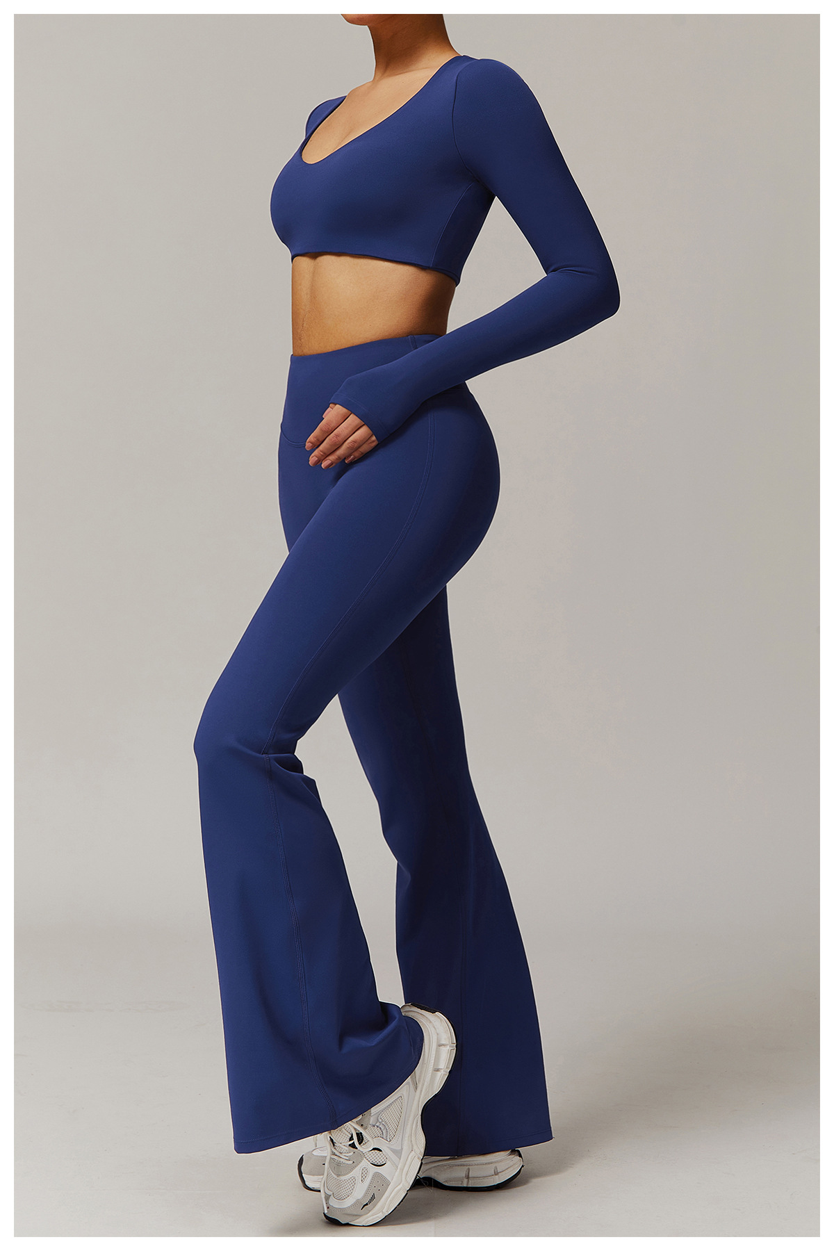 Women's Flared Fitness Pants – Caramel Brown Sport Trousers