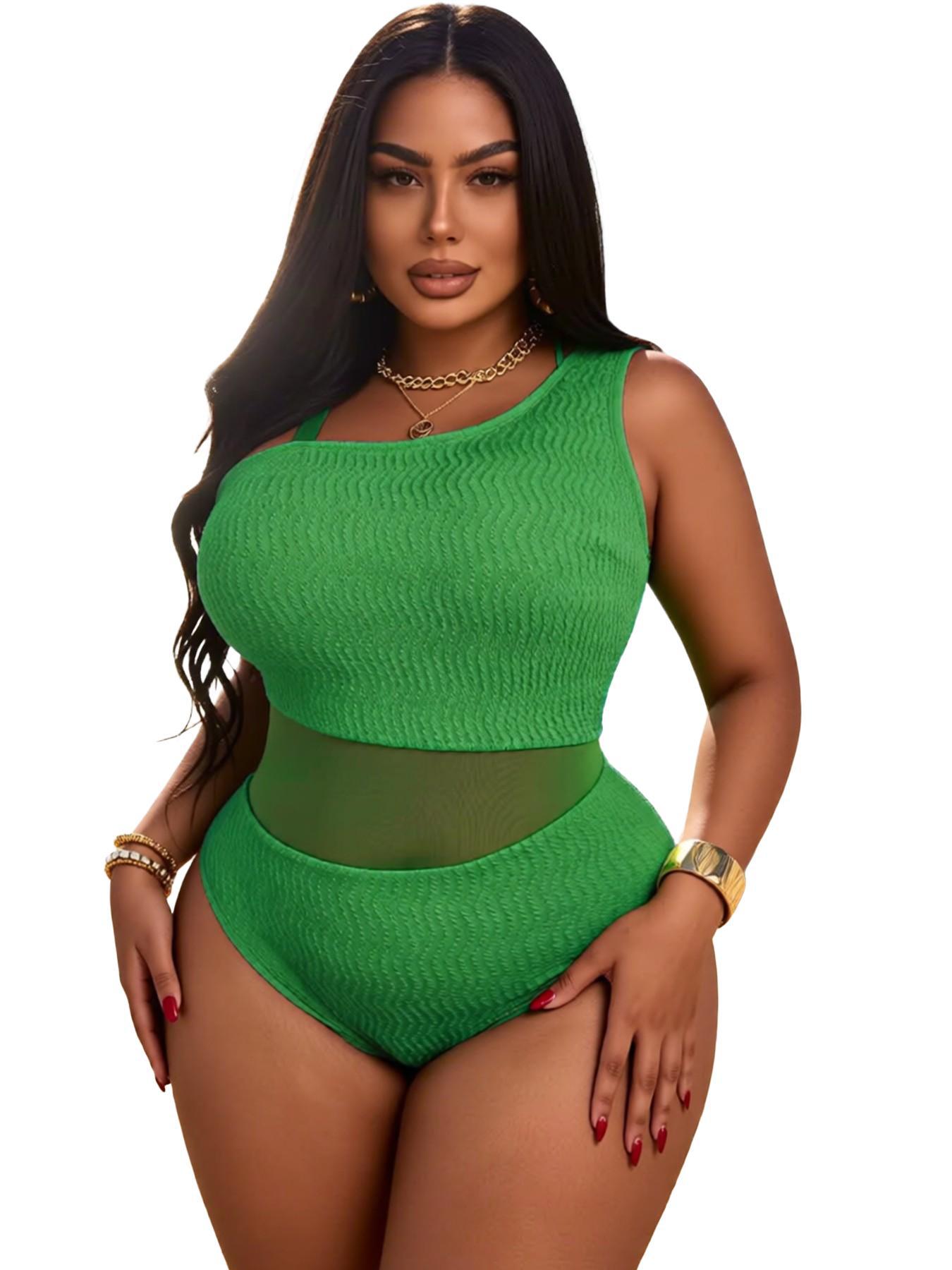Maillot une pièce mesh gainant