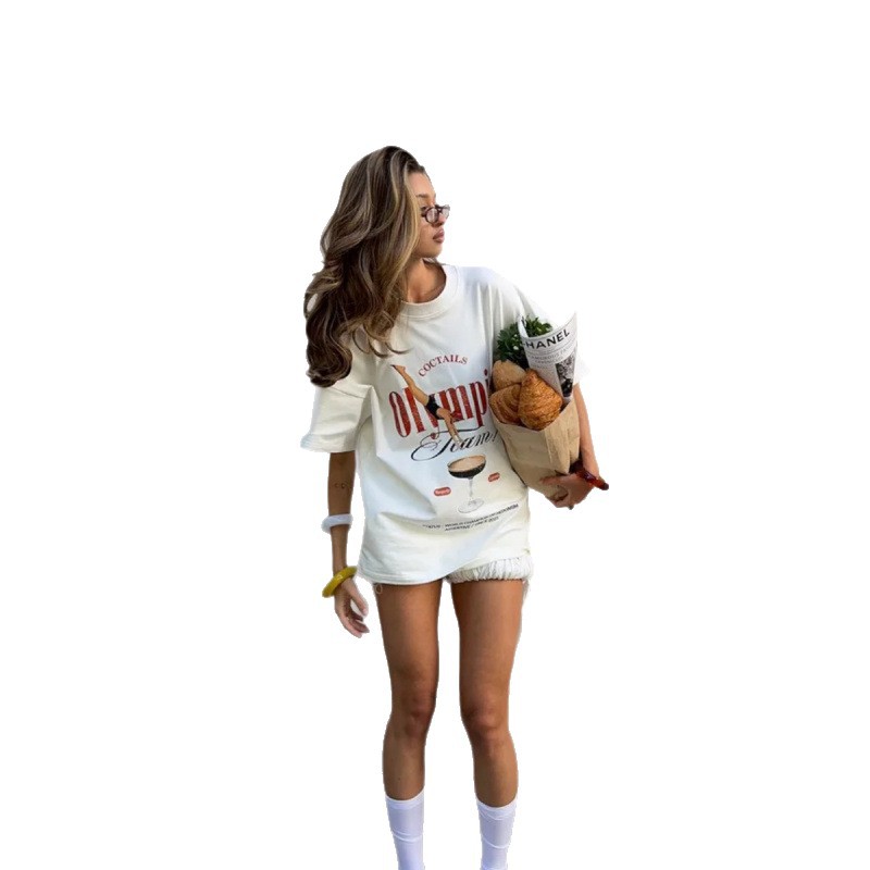 Loose short sleeved T-shirt