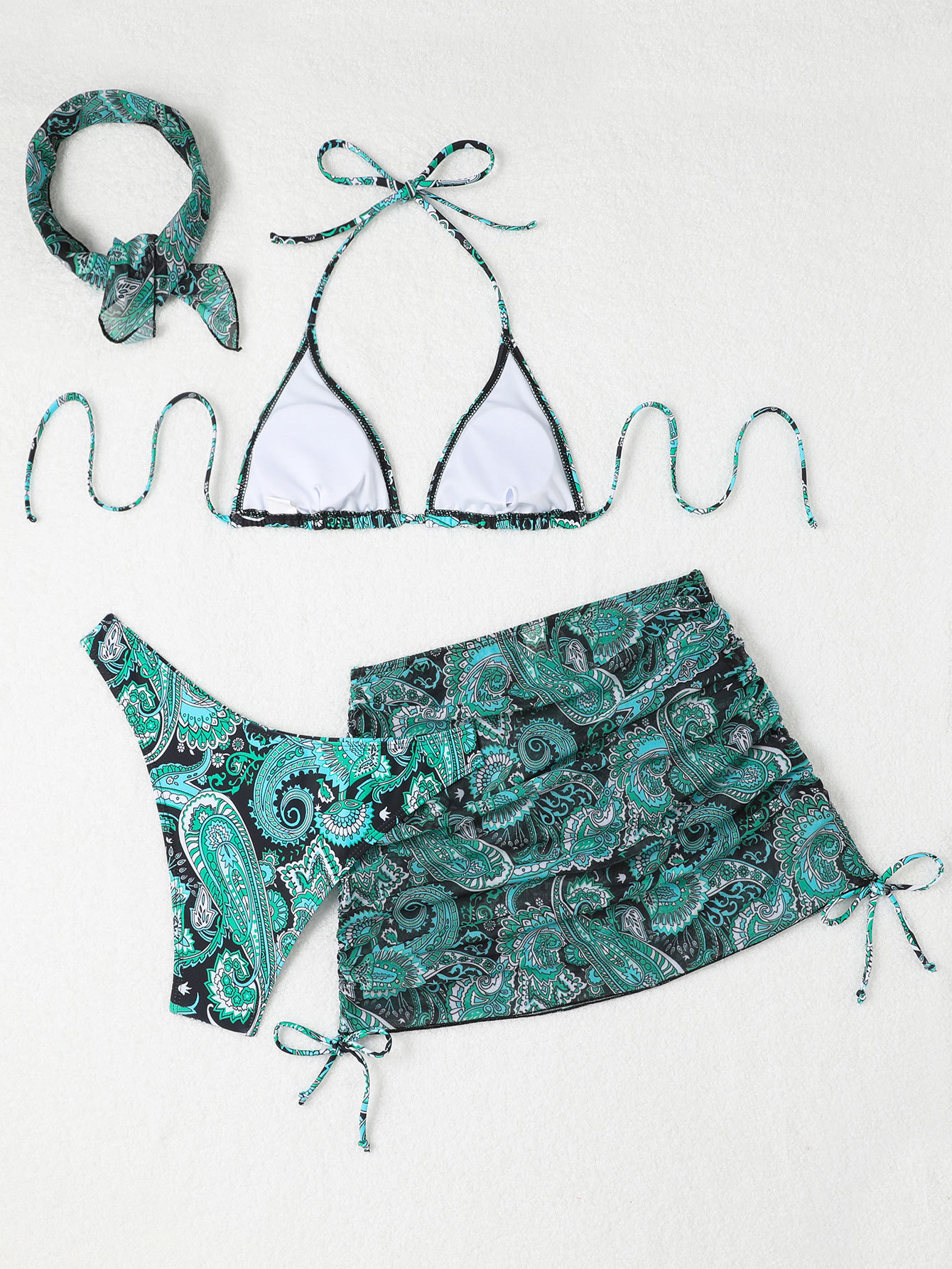 Bareback strap skirt bikini Bareback strap skirt bikini