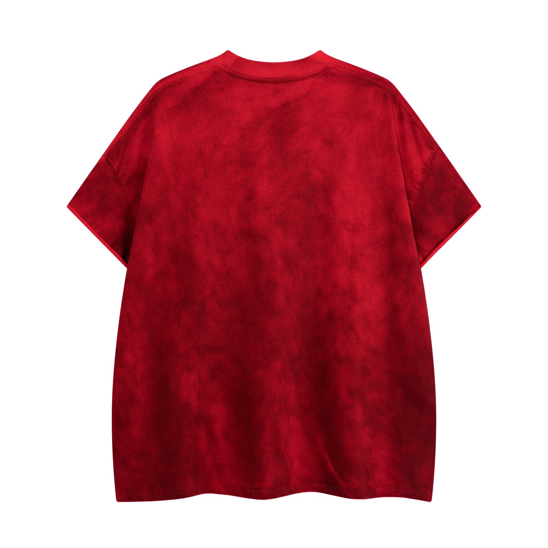 Side view of the tie-dye floral tee