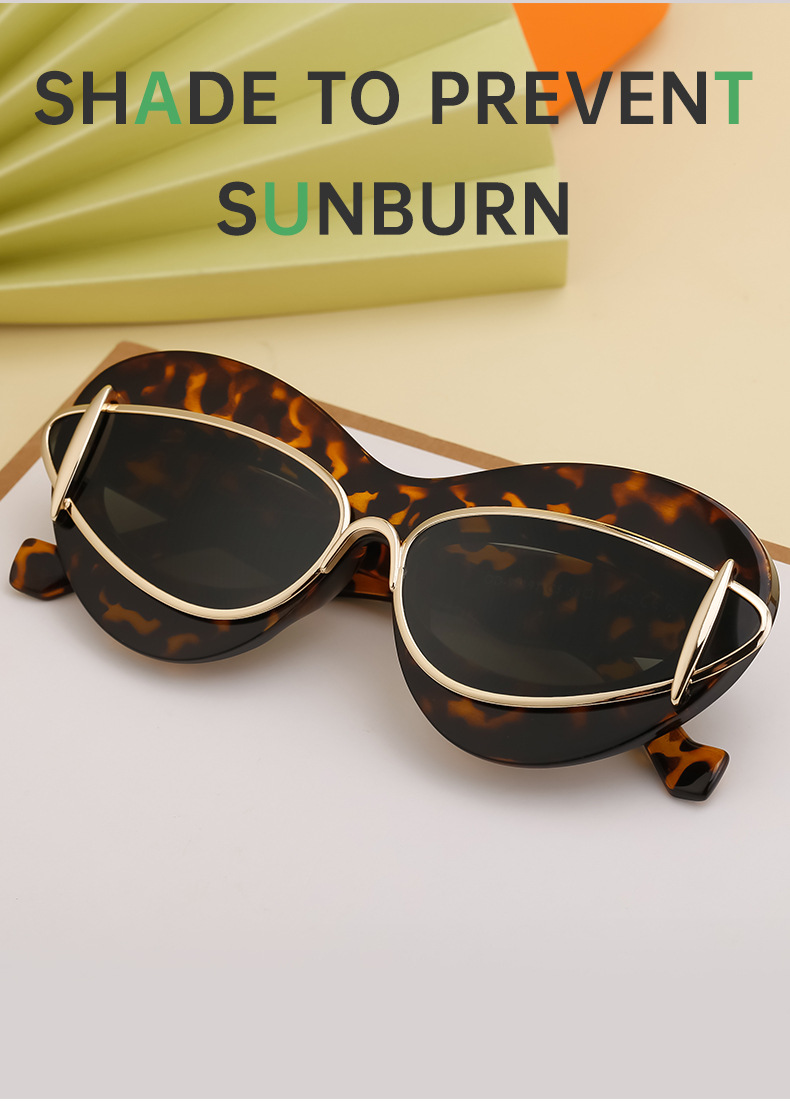 Trendy small frame shades — lifestyle styling