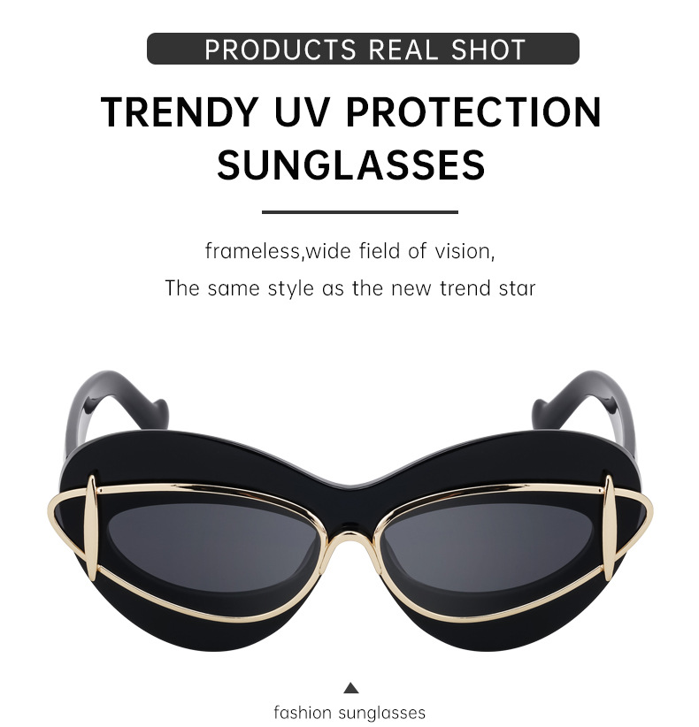 Y2K small frame sunglasses — worn look