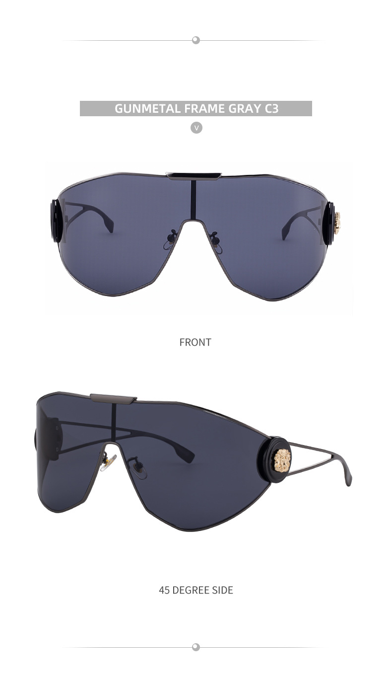 Full-frame sports shades — lens detail