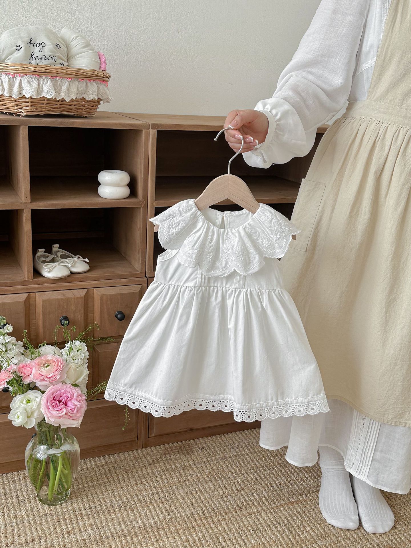 Girls' Dress Summer New Style Cute Baby Skirt Children's Summer Wear Lace Princess Dress Clothing