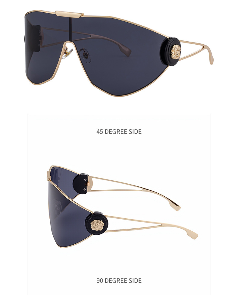 Sports sunglasses for women — on-model close-up