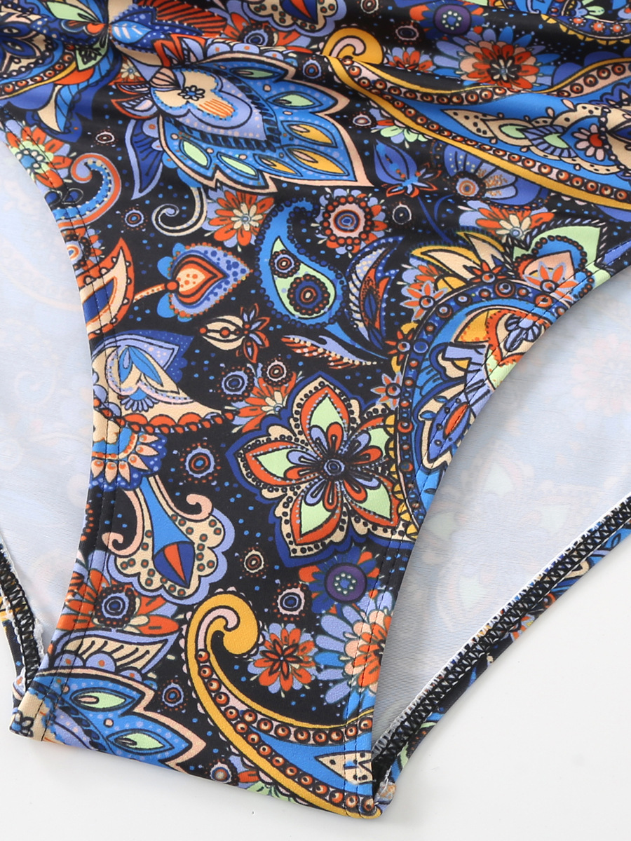Backless Floral Bikini Set for Women image 9