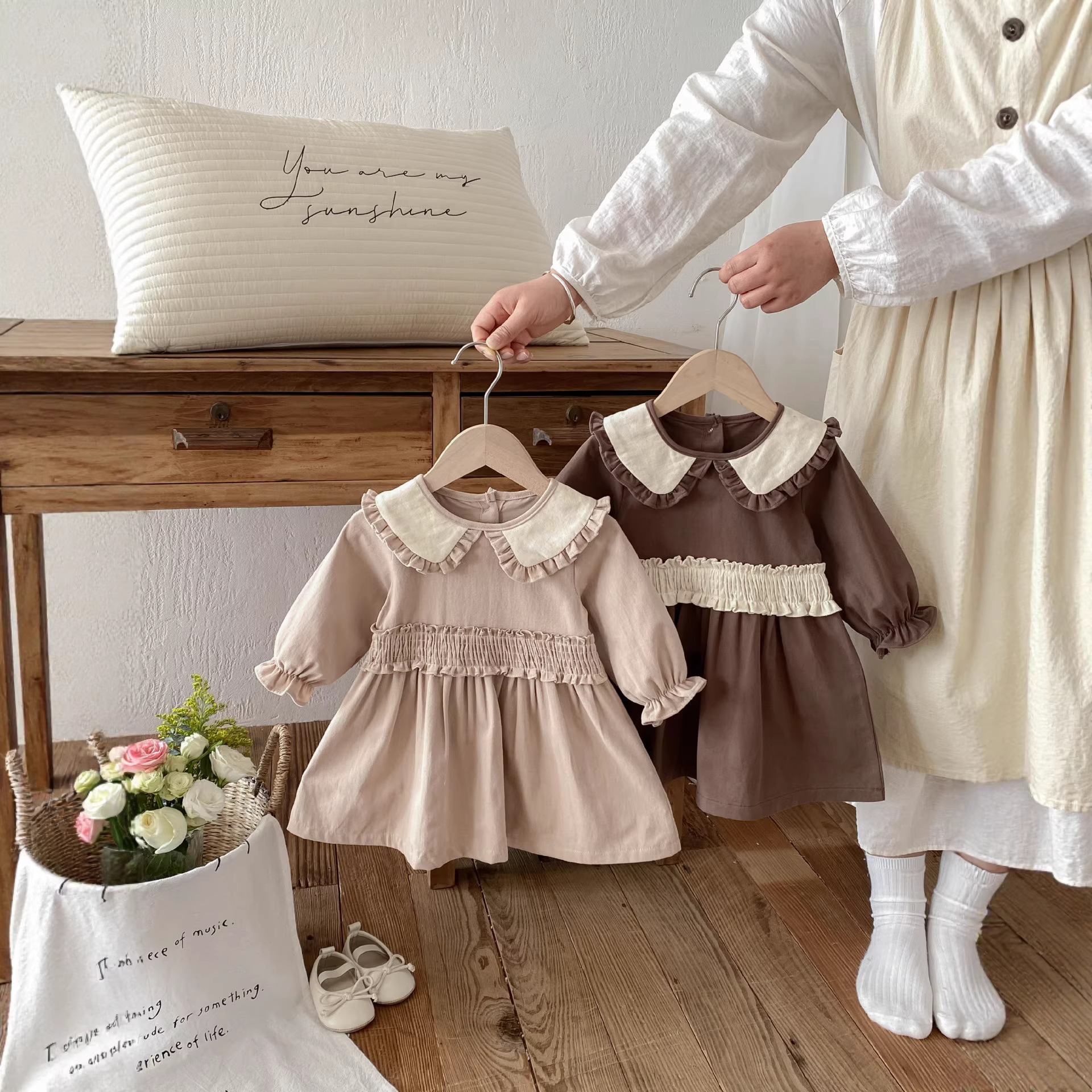 Baby Clothes Spring Autumn Knit Dress for Girls, New Autumn Fashion Long Sleeve Outfit