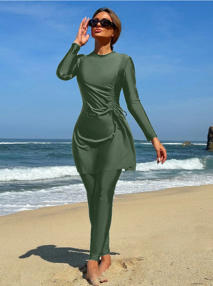 Long Sleeve Modest Swimwear Set for Women image 19