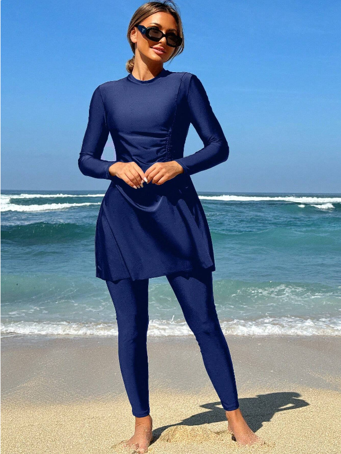 Long Sleeve Modest Swimwear Set for Women image 9