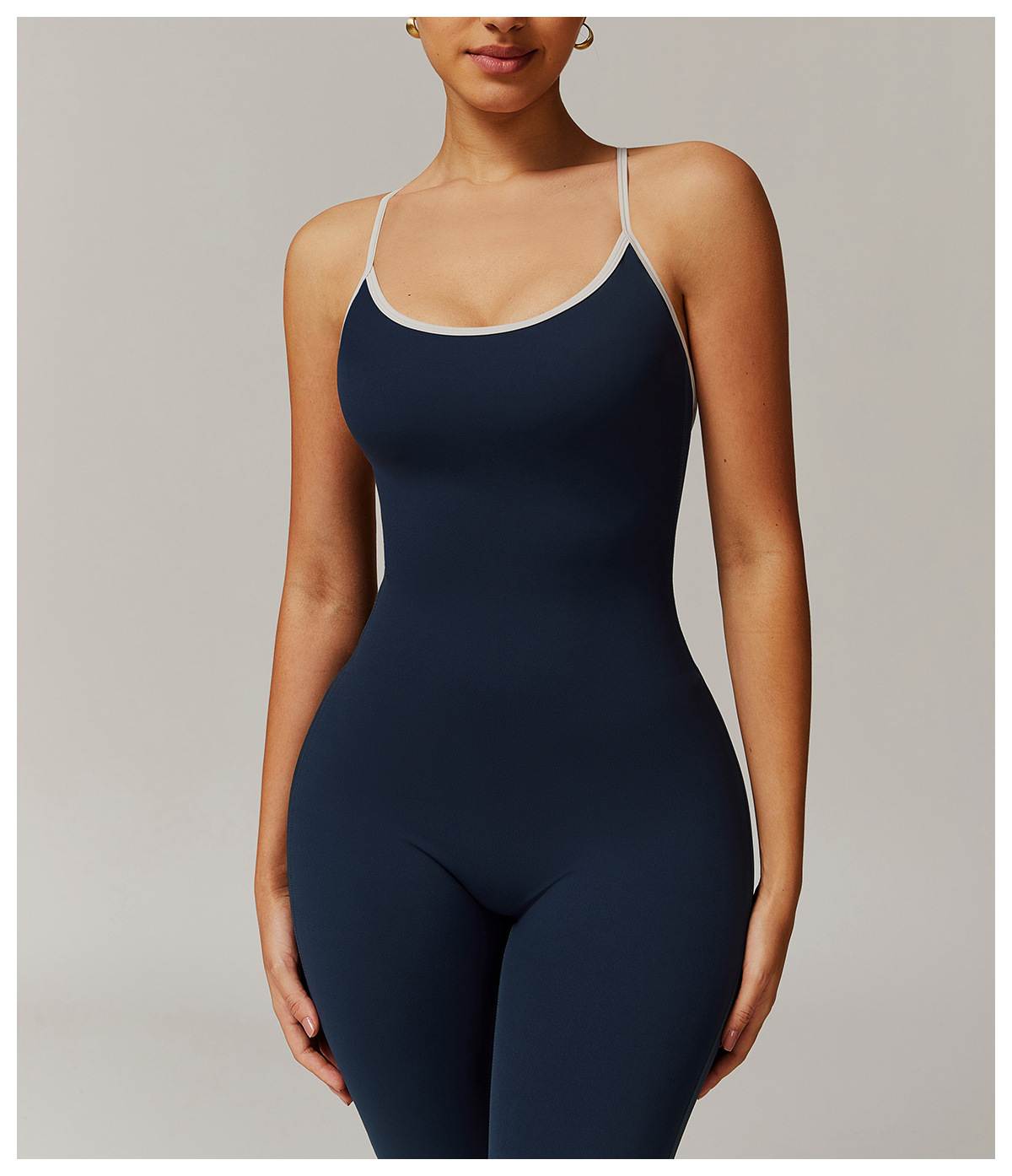 Women's Cross-Back Trumpet Jumpsuit – Black Sport Fashion