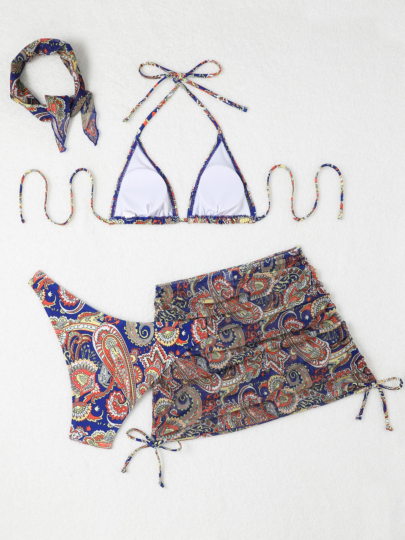 Bareback strap skirt bikini Bareback strap skirt bikini