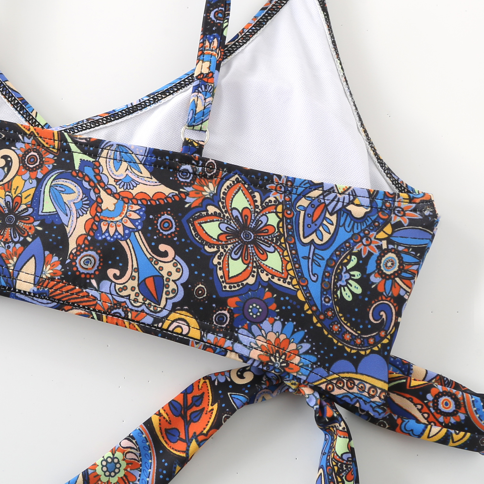 Backless Floral Bikini Set for Women image 12
