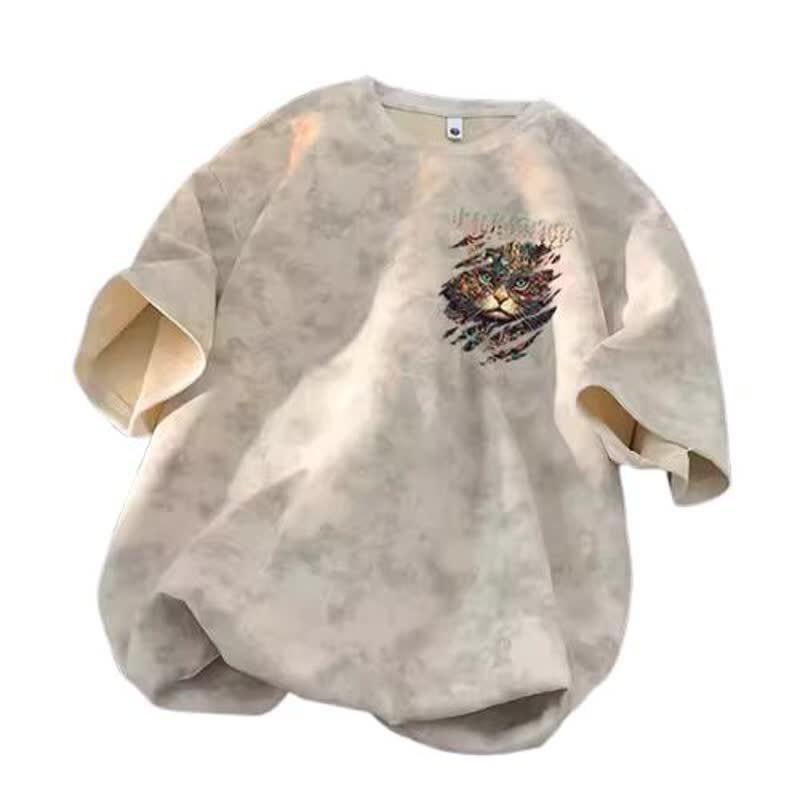 Short Sleeve T-Shirt for Men, Casual Loose Fit Round Neck Half Sleeve Top