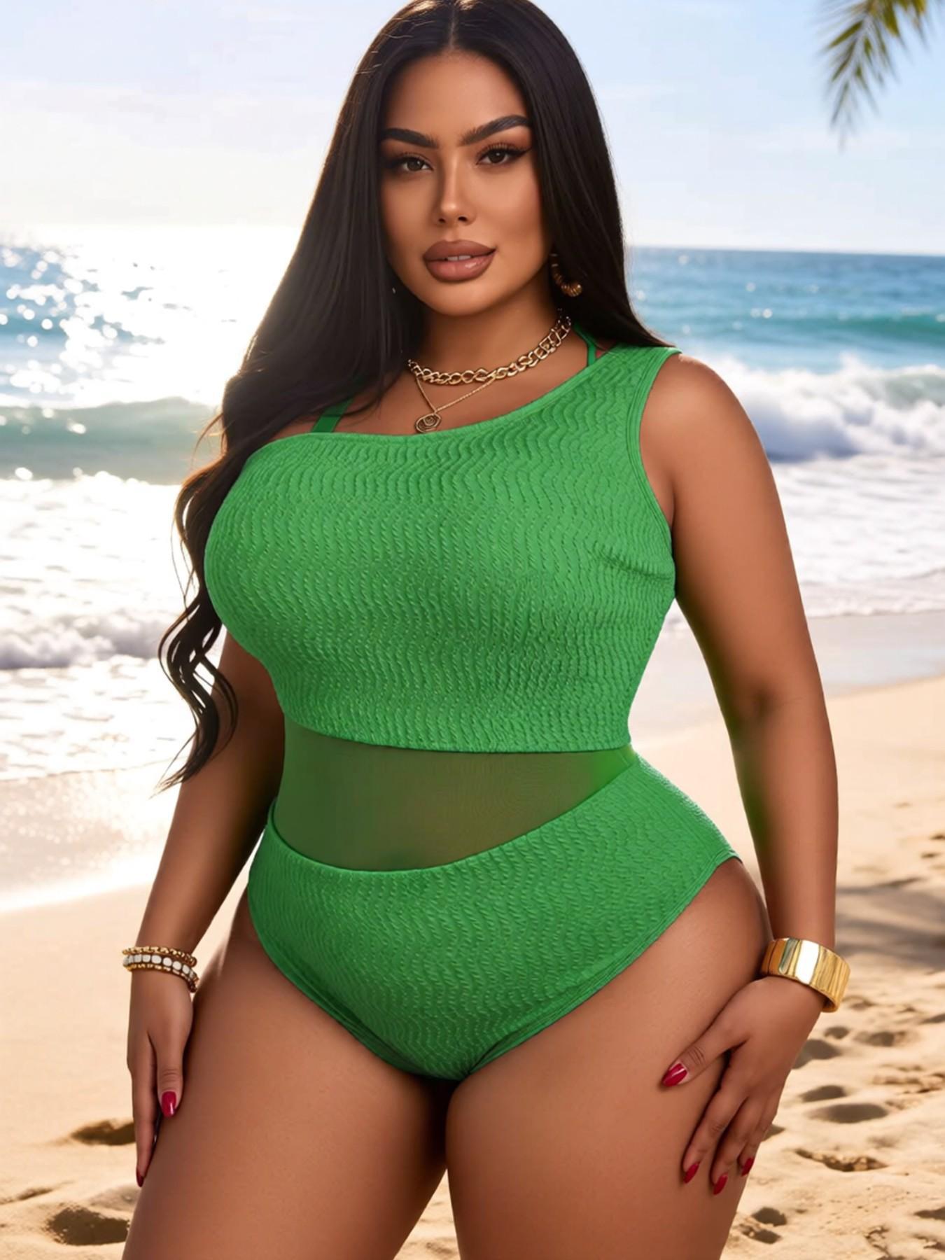 Maillot une pièce mesh gainant