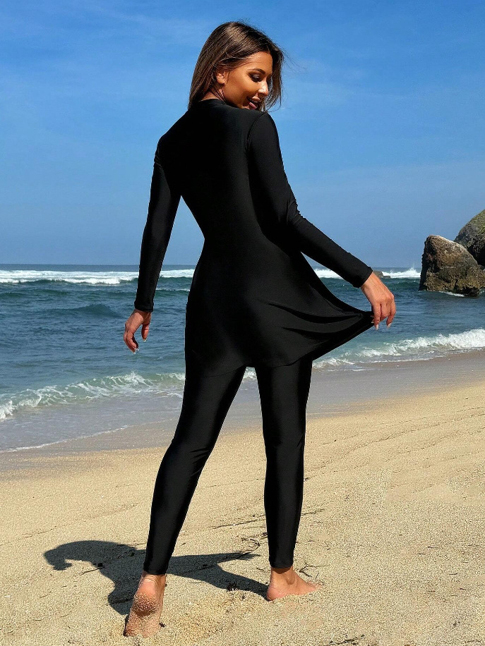 Long Sleeve Modest Swimwear Set for Women image 5