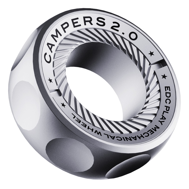 Stainless Steel Ratchet Segment Ring Blind Box Stress Relief Fidget Toy Finger Spinner Mechanical